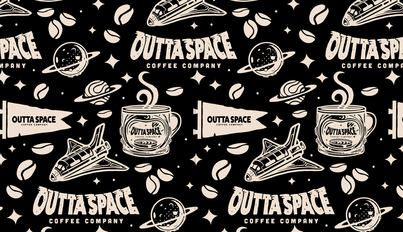 Retro coffee/space crossover