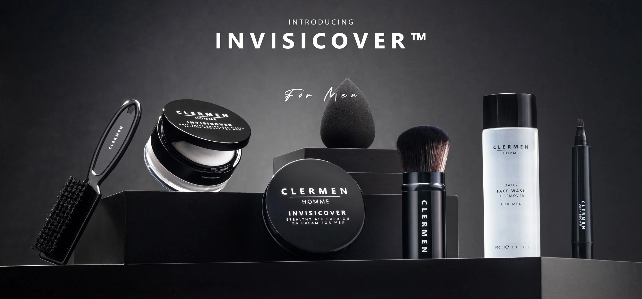 Clermen Invisicover™ Complete Mint Skincare Set for Men